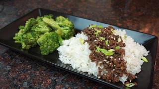 Korean Ground Beef and Rice  | Quick & Easy |