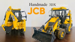 ⁠ How to make JCB backhoe loader new model from metal at home ​#jcb3dx #kidstoys