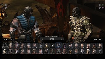 MKX Subzero vs Reptile (Difficulty: hard)