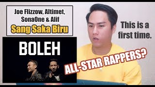 [REACTION] Joe Flizzow, Altimet, SonaOne & Alif - Sang Saka Biru [ Lyric Video]