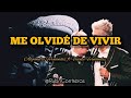 Alejandro Fernández ft Vicente Fernández - Me Olvidé de Vivir (Letra)