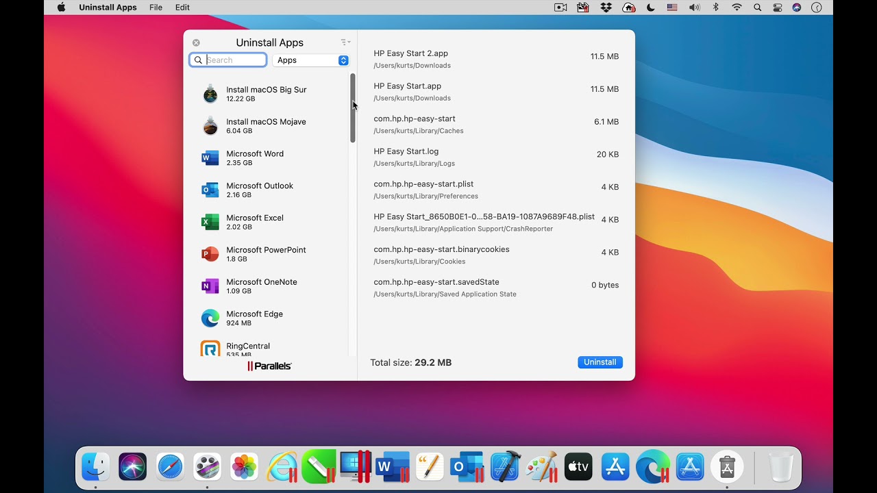 how to fully uninstall parallels from mac