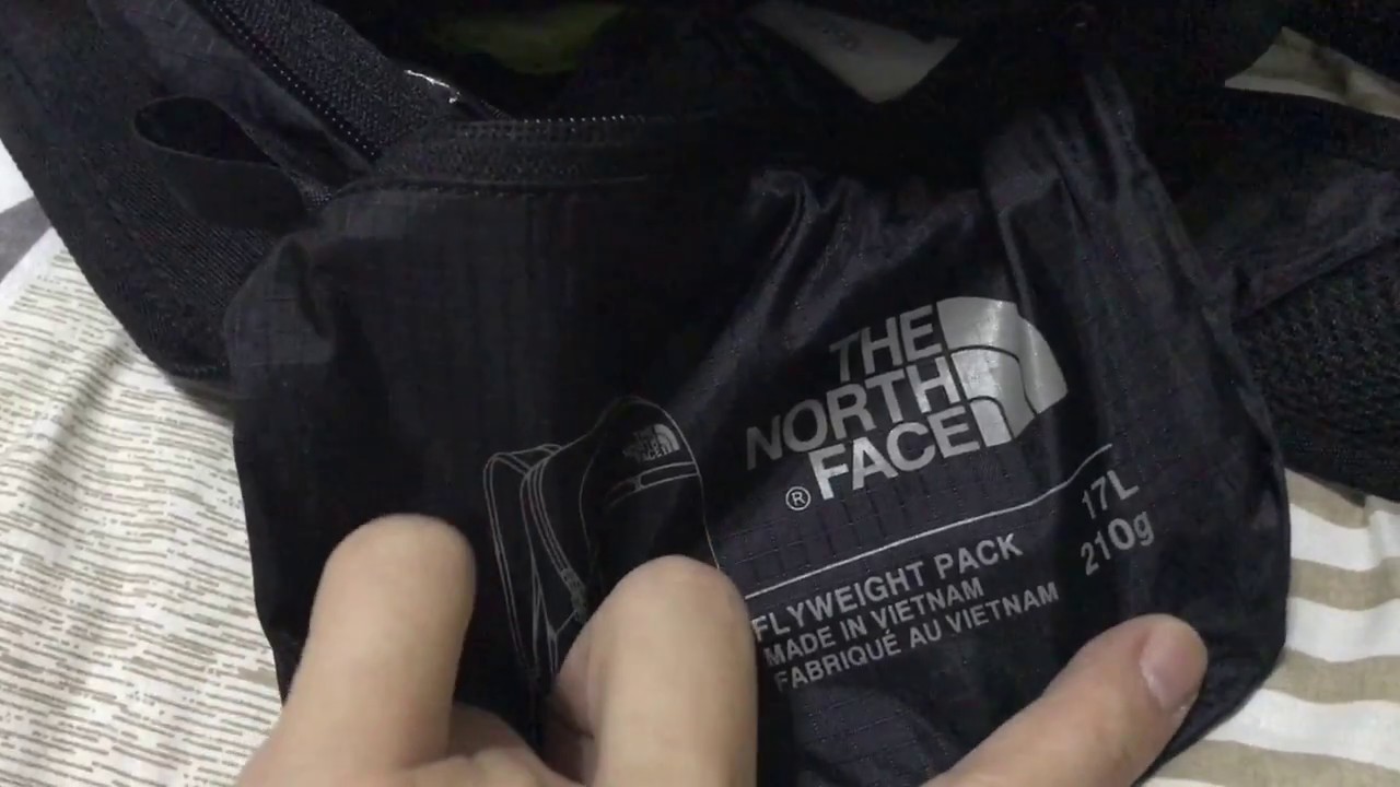 north face flyweight pack foldable backpack