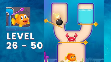 Save The Fish - Pull The Pin Game - Level 26-50 Gameplay Walkthrough