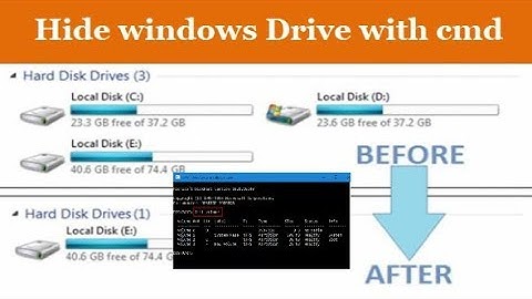 How to Hide Any Drive in Windows Using Command Prompt