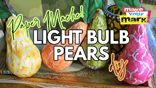 Light Bulb Pears DIY