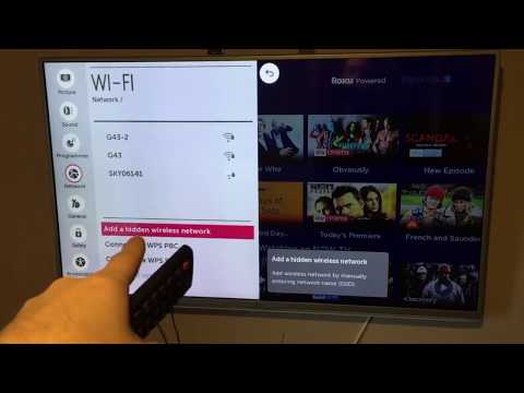 How to connect and setup your LG Smart TV to a home wireless network and the internet for apps