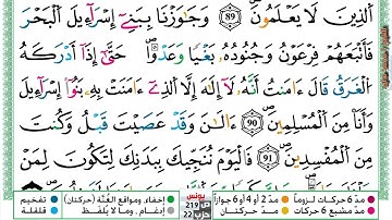 (مكررة) حفظ سوره يونس (27) للقارئ الشيخ محمد سايد