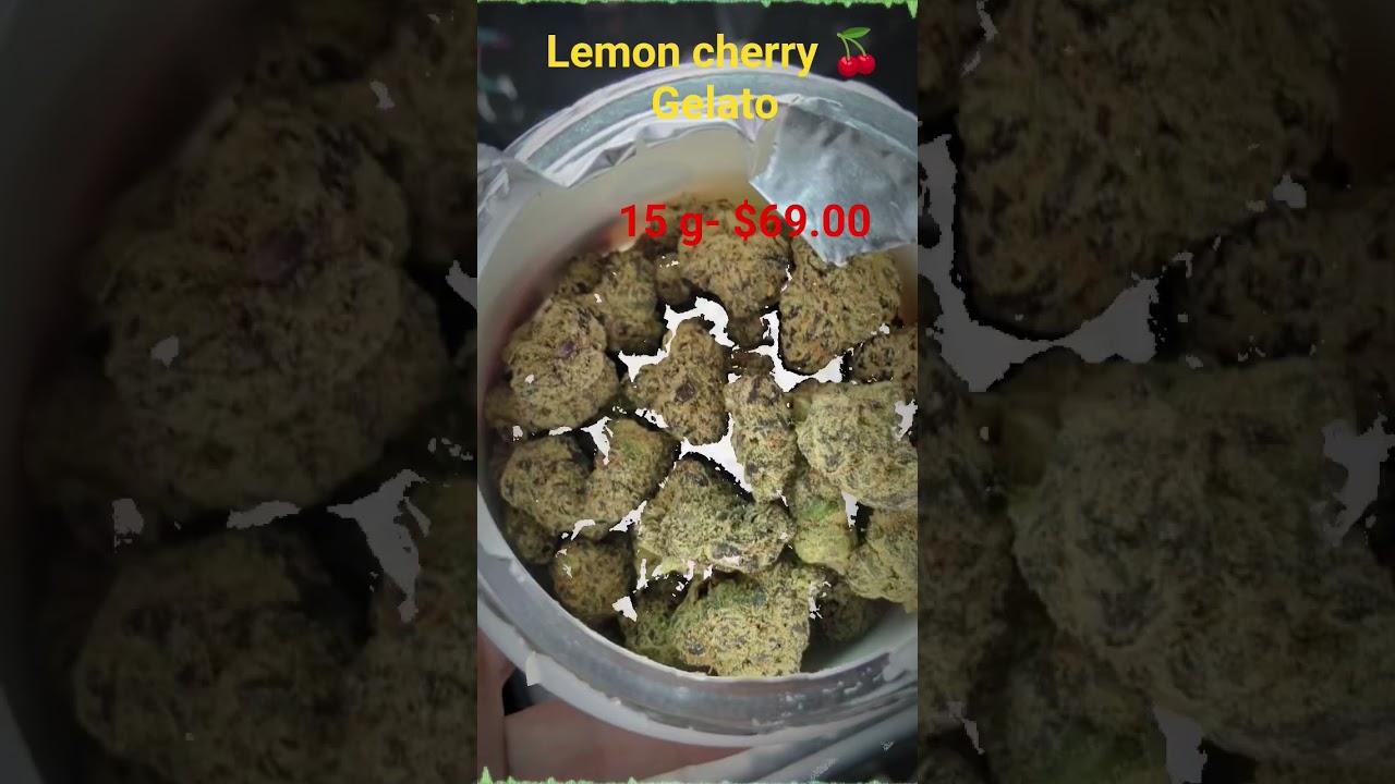 Lemon cherry gelato .$69.00 for 15 grams..