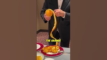 The Most Premium Orange Peeling 🍊💰 (@viavenetobarcelona on Instagram) #shorts