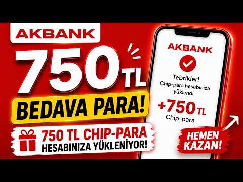 Akbank'tan Bedava 750 TL Kazanma (GÜNCEL VİDEO)