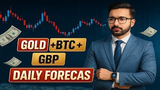 Gold, BTC, GBP Forecast Today | Smart Money Levels & Trap Zones Explained (Daily Analysis)