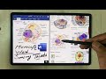 How to Import Image and Text In Microsoft Word in Samsung Tablets - Split Screen
