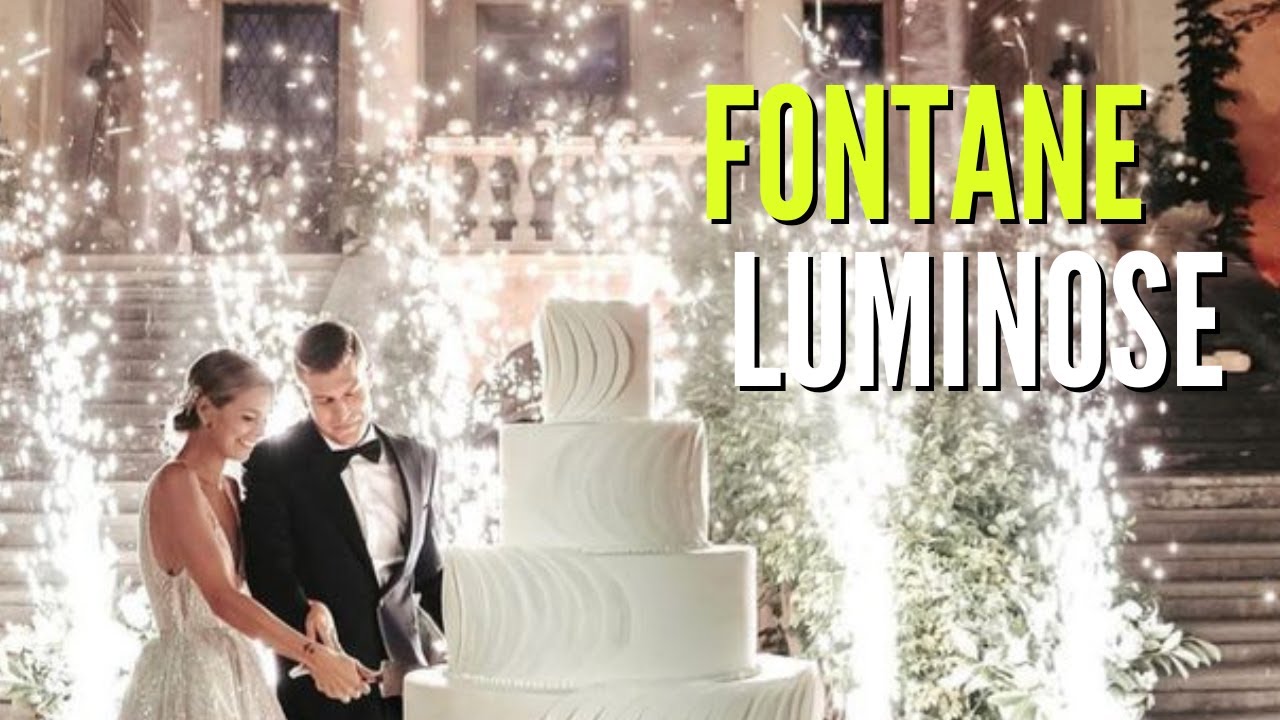 ✨ Fontane luminose | Sparkular Matrimoni Puglia