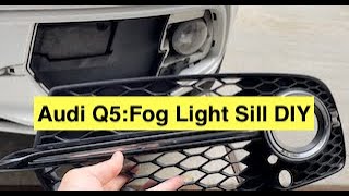 How to change the #Audi Q5 #FOGLIGHTS or #BUMPER #SILLS with no tools needed under 2 minutes