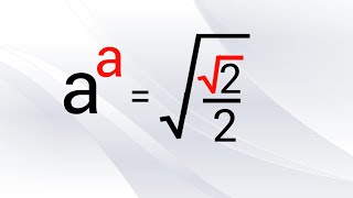 A Nice Exponents Maths Simplification | a=?