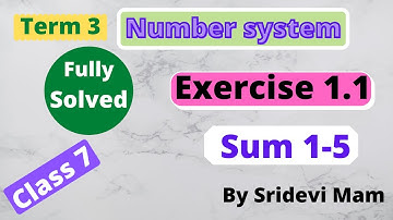 7th maths tamil Term 3 Chapter 1 number system exercise 1.1 fully solved tn samacheer  3rd term