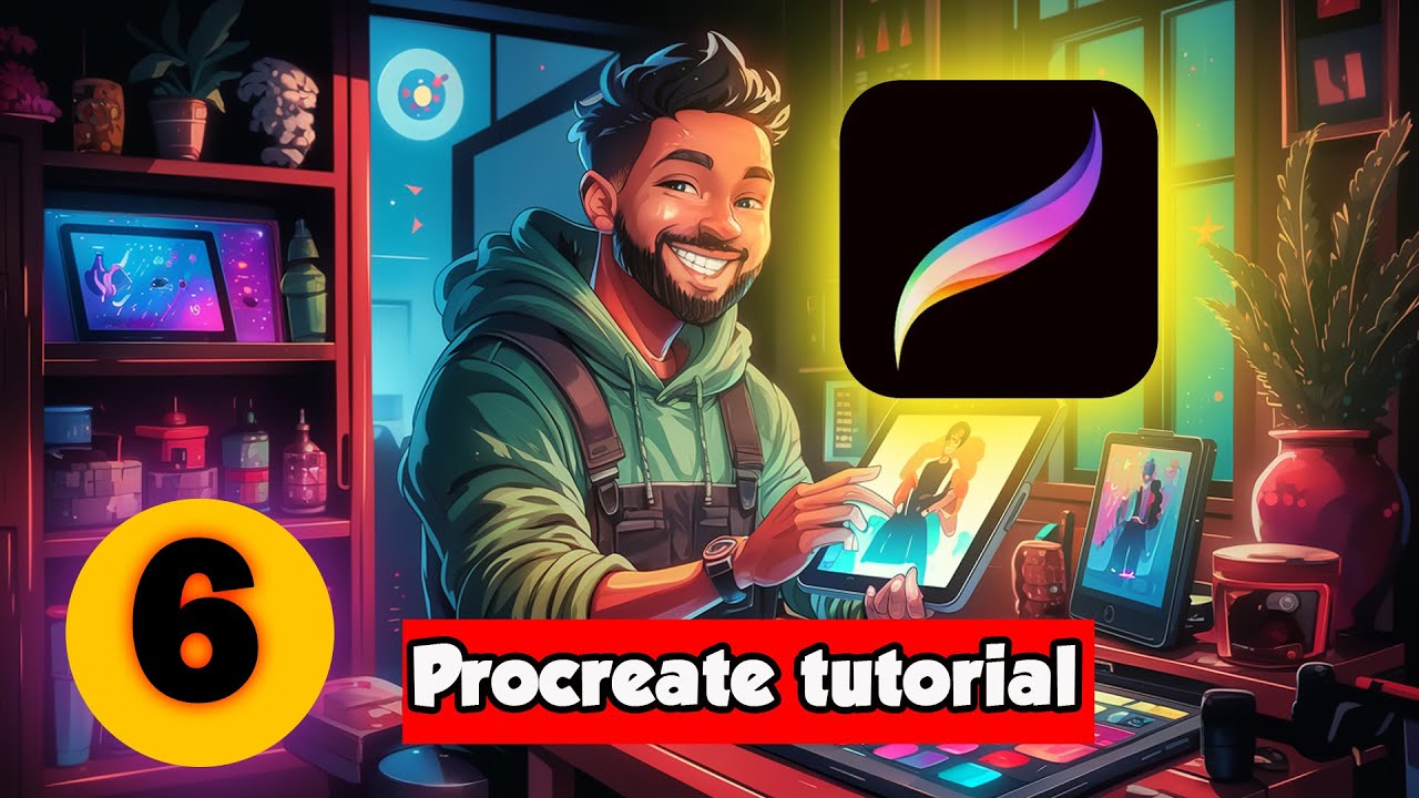 Procreate tutorial for beginners _ Part 6 - YouTube