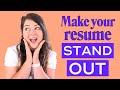 4 Keys to a KILLER RESUME 2020 (with Examples): Make your resume STAND-OUT with modern resume tips