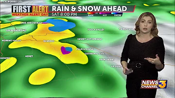 First Alert Weather Alert: rain, wind, and mountain snow through Monday