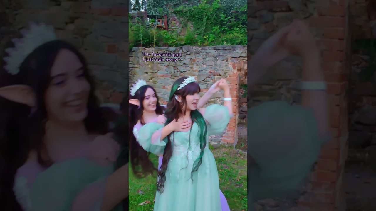 BLOOPERS from Fantasy ball shorts 2024 with  @nikkihatsunecosplay#shorts