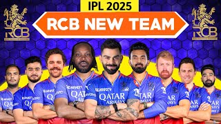 IPL 2025 : Royal Challengers Bangaluru Full Squad | RCB New Squad 2025 | RCB 2025 Player List