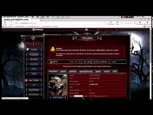 bitefight-Tutorial e Explicações+Apanhei para um vampiro!!! 