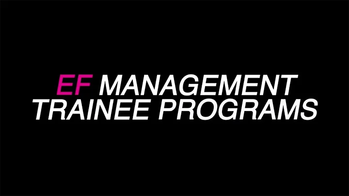 Work at EF – Our Management Trainee Programs