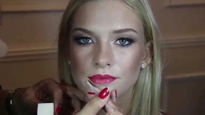 Glowing Skin and Red Lips
