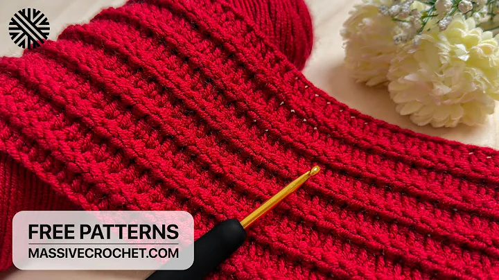 SUPER EASY Crochet Pattern for Beginners! ♥️ 🎄 Crochet Stitch for Baby Blanket, Bag & Scarf