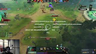 Arteezy TILTED allchat on Qojqva after getting owned in lane