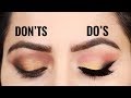 Golden Smokey Eyes Do's and Don'ts HINDI | How to do perfect Golden Smokey Eye look