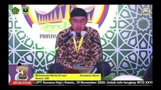 MTQN 2020 | MHQ 20 JUZ PUTRA | JUARA 2 M MUFID AL IZZA