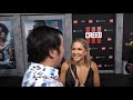 Ann Najjar Carpet Interview at Creed III Los Angeles Premiere