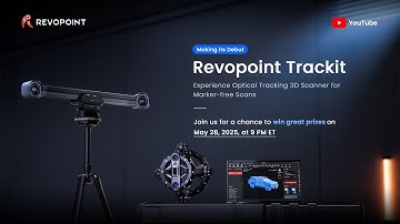 Revopoint Trackit Live Stream Replay - Meet the Optical Tracking 3D Scanner for Marker-free Scans