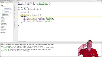 Building a Angular4+ Web App | S4P37 | Set service as a Provider and give it the responsibility