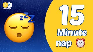 15 minute nap timer with alarm | relaxing rain ambiance