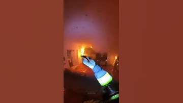 A Firefighter Heroically Rescue A Rabbit From A Burning House!