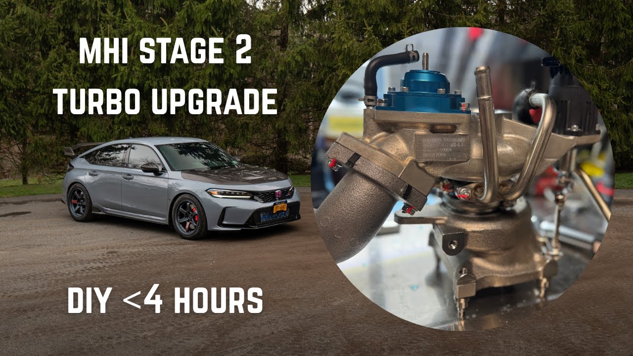 FL5 Civic Type R: Full Race MHI Stage 2 Turbo Upgrade Install Tutorial ...