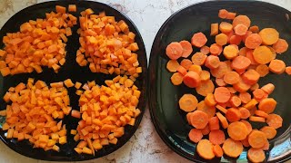 أفضل طريقه لتخزين الجزر مع سر الحفاظ على لونه ونكهته?? Best way to freeze carrots