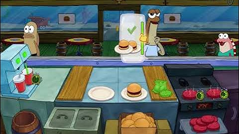 SpongeBob: Krusty Cook-Off - The Krusty Krab - Level 4 - No Boosters - FULL STORY - CaroGamesNL