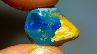 Uncut gem black opal delivers a surprising result!