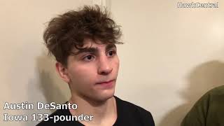 Austin DeSanto talks about his win over Rutgers' Nick Suriano