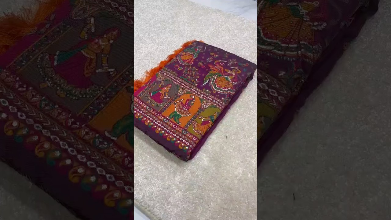 Pashmina Kashmiri Woven Border Saree