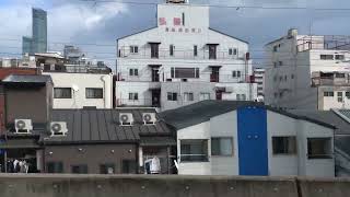 南海6200系50番代(6553f)区間急行 側面展望&走行音(天下茶屋〜新今宮)(日立IGBTvvvfインバータ)