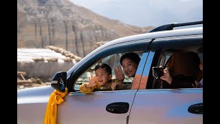 His Eminence Khondung Siddhant Vajra Rinpoche and Dagmo Sonam Palkyi reached at Tsarang #tdv611