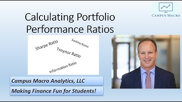 Calculate performance ratios in Excel!  Sharpe, Sortino, Treynor, and Information Ratio!