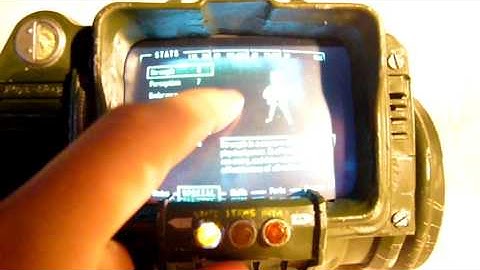 Pip-Boy 3000 replica with touchscreen