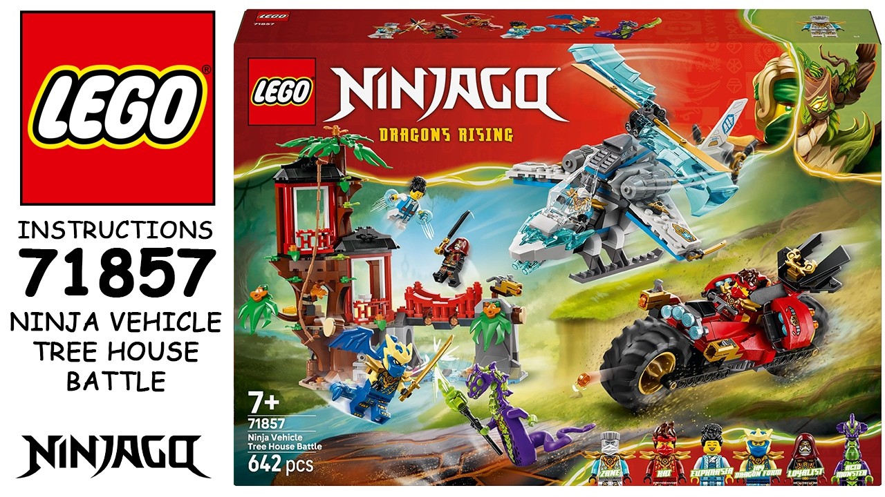 How to build LEGO Ninjago 71857 - Ninja Vehicle Tree House Battle