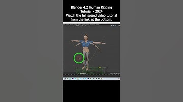 Blender 4.2 Human Rigging Tutorial - 2024 #Blender #Rigging #Rig #Rigify #Tutorial #3dmodeling
